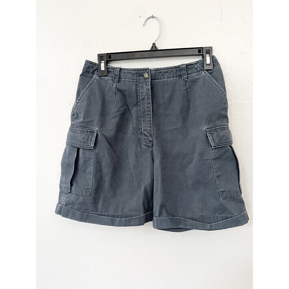 Vintage The Limited Casual Pleated Front High  Rise Shorts Size 6 Y2K 90s Blue